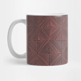 Brick red and steel grey Mug